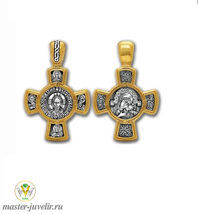 Купить православный крестик спас нерукотворный касперовская икона божией матери в ювелирной мастерской