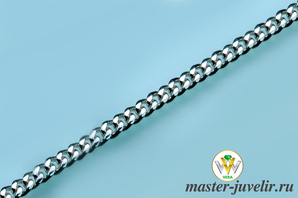 Купить браслет серебряный панцирного плетения 4 мм в ювелирной мастерской