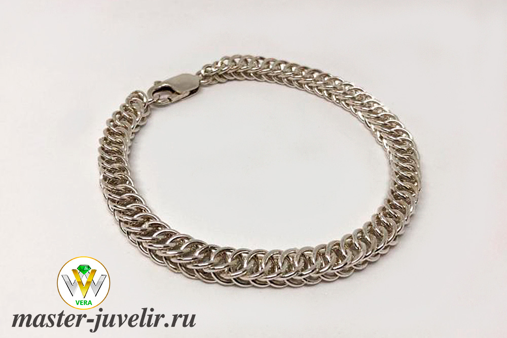 Купить серебряный браслет персидский квадратный в ювелирной мастерской