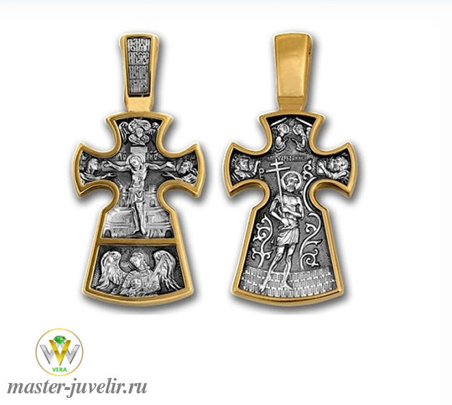 Купить православный крестик распятие благоразумный разбойник в ювелирной мастерской