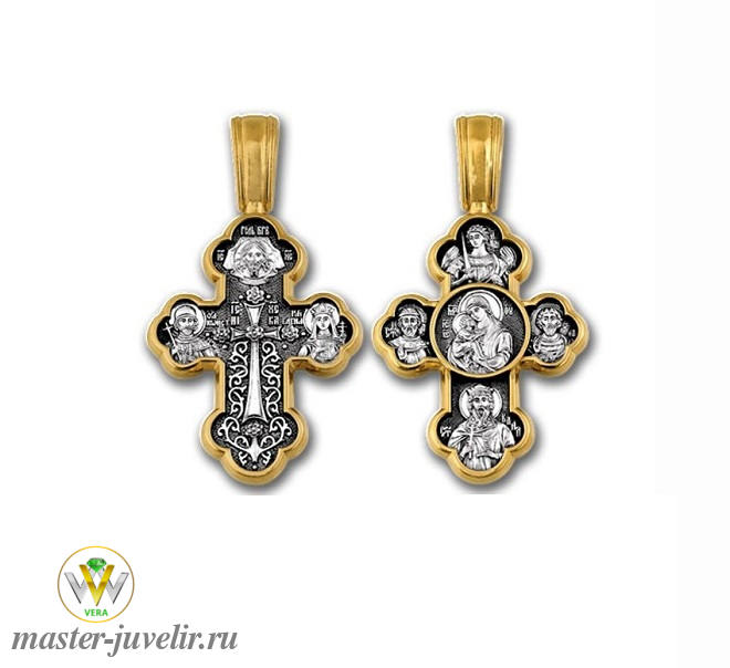 Купить православный крестик крестовоздвижение донская икона божией матери в ювелирной мастерской