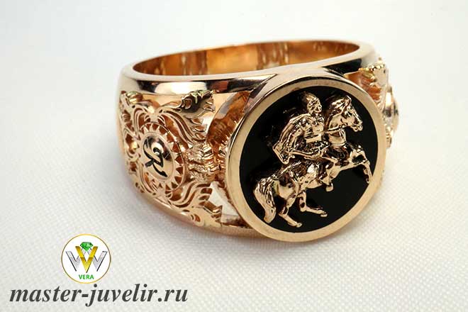 Купить перстень именной золотой александр победоносец с инициалами в ювелирной мастерской