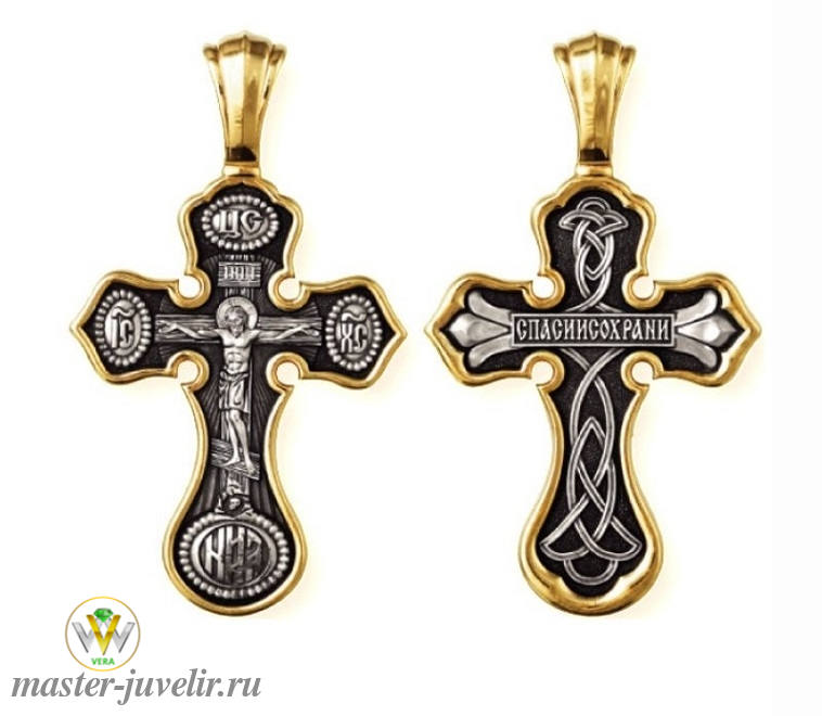 Купить православный крестик распятие христово  в ювелирной мастерской