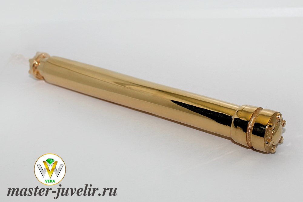 Купить сувенир футляр для ручки в виде насоса для высокого давления в ювелирной мастерской