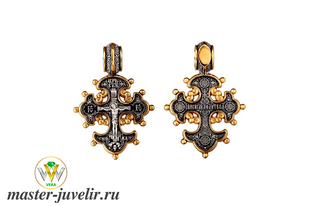 Купить необычный православный крестик распятие христово  в ювелирной мастерской