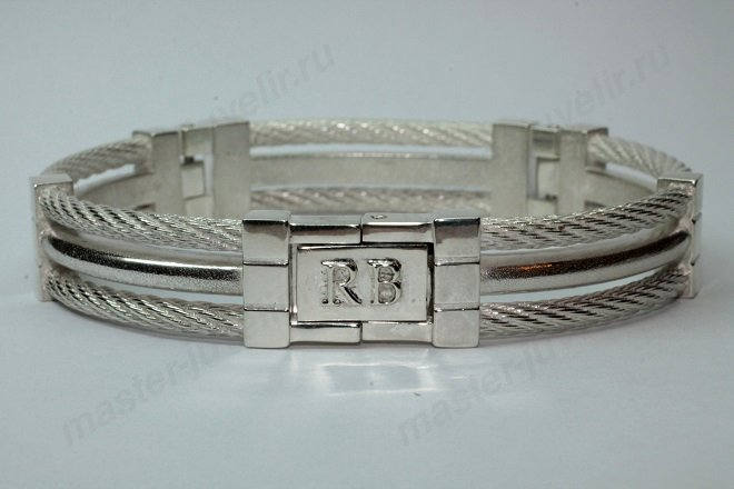 Купить серебряный браслет по эскизам заказчика в ювелирной мастерской