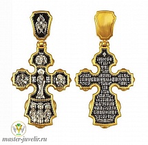 Православный крестик Господь Вседержитель Три Святителя