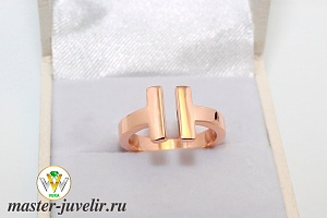 Золотое кольцо реплика Tiffany