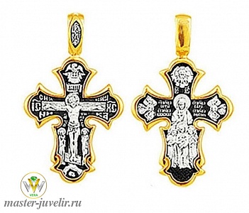 Православный крест Распятие Святые мученицы Вера Надежда Любовь и мать их София