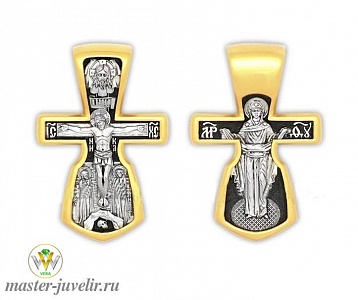 Православный крестик  Распятие Христово Покров Пресвятой Богородицы 