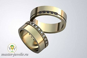  Классические обручальные кольца с драгоценными камнями 
