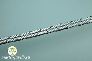 Цепочка серебряная Тройной ромб 3,5 мм