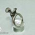 Серебряное объемное кольцо Скунс