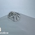 Кольцо Медуза из белого родированного золота с бриллиантами 