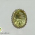 Кольцо женское золотое  с цитрином эксклюзивной огранки и бриллиантами