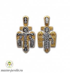 Православный крестик Распятие Архангел Михаил 