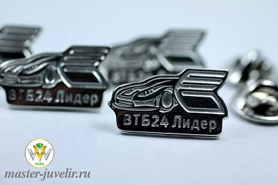Значки из серебра с логотипом ВТБ24