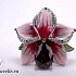 Кольцо из серебра Орхидея с эмалью и камнями